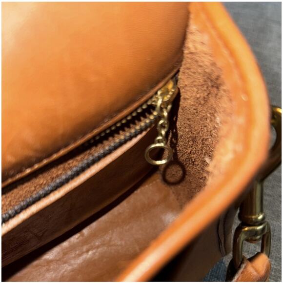 VTG Coach Court Bag Pre-9870 Leatherware USA Glove-Tanned Leather Saddle RARE - Picture 10 of 12